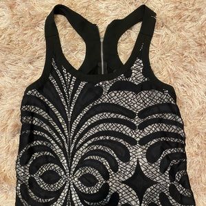 Express zip up racer back tank